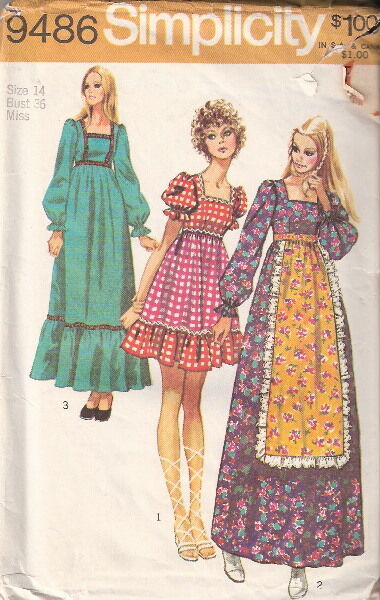 1960s Simplicity 4746 Vintage Sewing Pattern Misses Shirtwaist