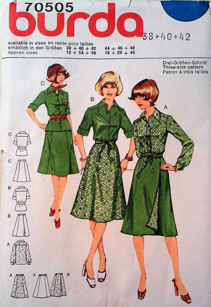 Burda 70505 | Vintage Sewing Patterns | Fandom