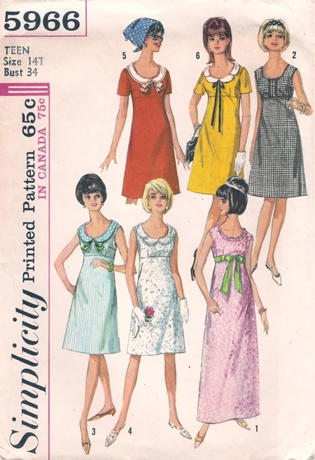 Simplicity 5966 | Vintage Sewing Patterns | Fandom