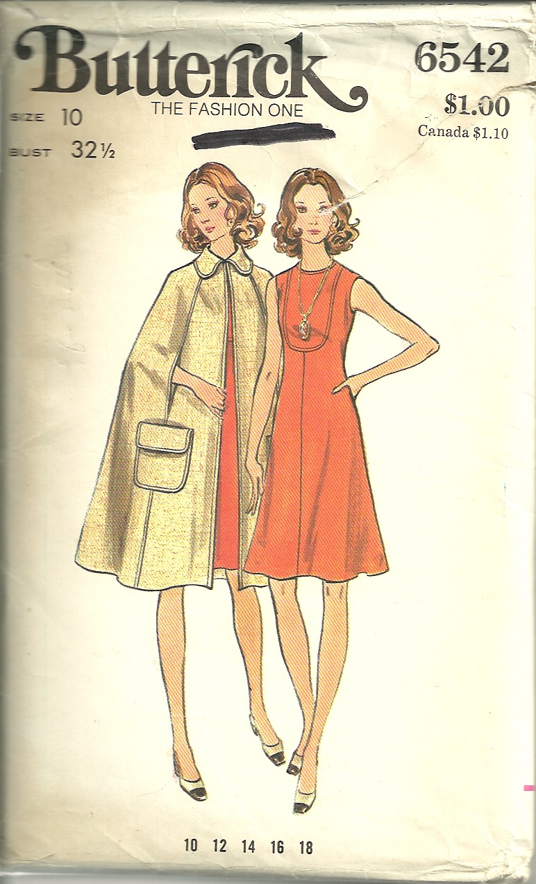 Butterick 6542, Vintage Sewing Patterns