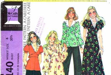 Vintage McCalls Sewing Pattern 3800 Boho Maxi Skirt Pants …