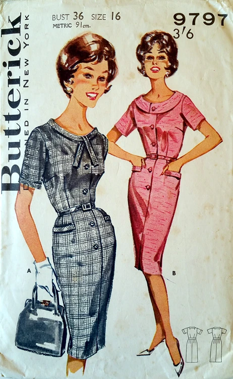 Butterick 9797 | Vintage Sewing Patterns | Fandom