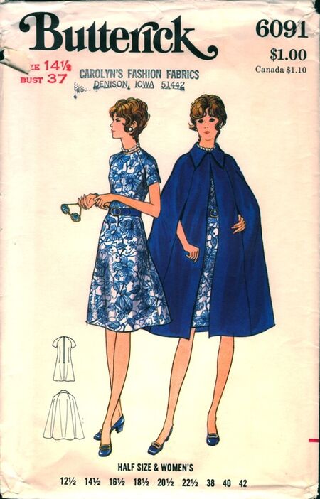 Butterick 6091 | Vintage Sewing Patterns | Fandom