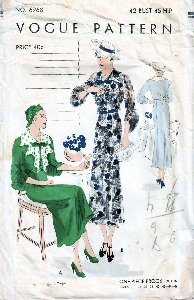 Vogue 6968 B | Vintage Sewing Patterns | Fandom