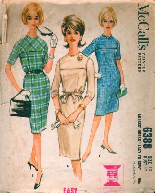 McCall's 6388, Vintage Sewing Patterns