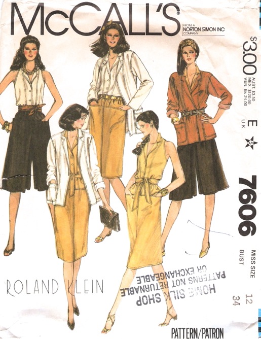 McCall's Sewing Pattern 7606