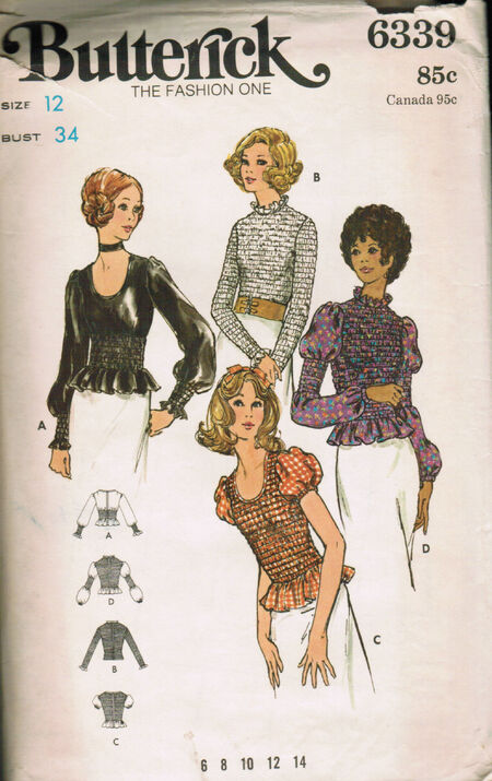 Butterick 6339 | Vintage Sewing Patterns | Fandom