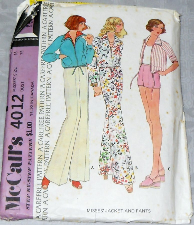 McCall's 4012 A | Vintage Sewing Patterns | Fandom