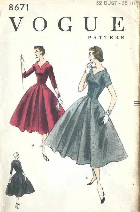 Vogue 8671 A | Vintage Sewing Patterns | Fandom Vogue 8671 A | Vintage Sewing Patterns | Fandom