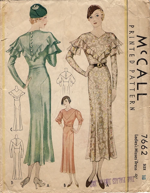 McCall 7662 1930s