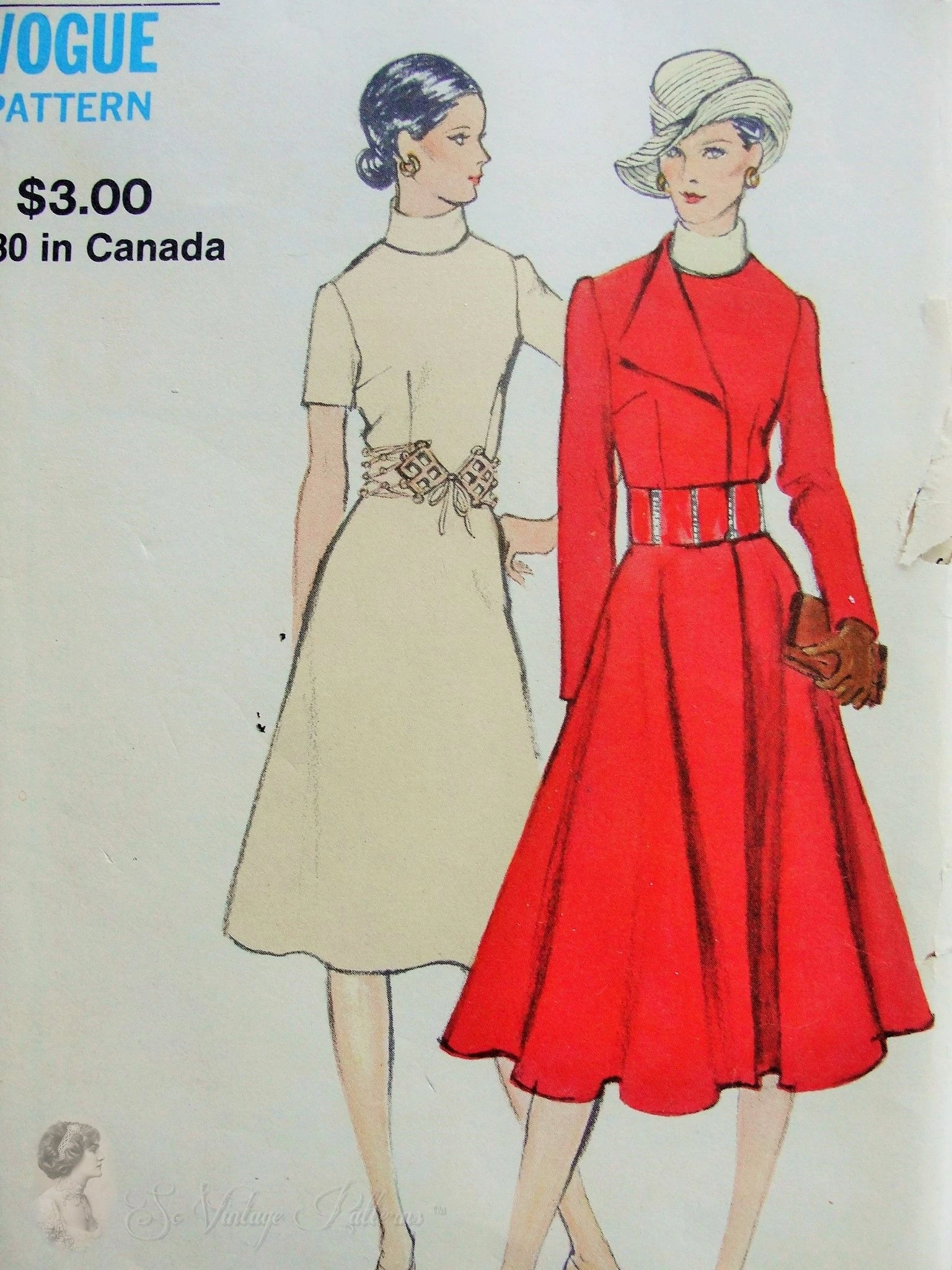 My Favorite Patterns for Dressing　アンティーク Amazon.com: Vogue Vintage Model Pattern V8729 Misses