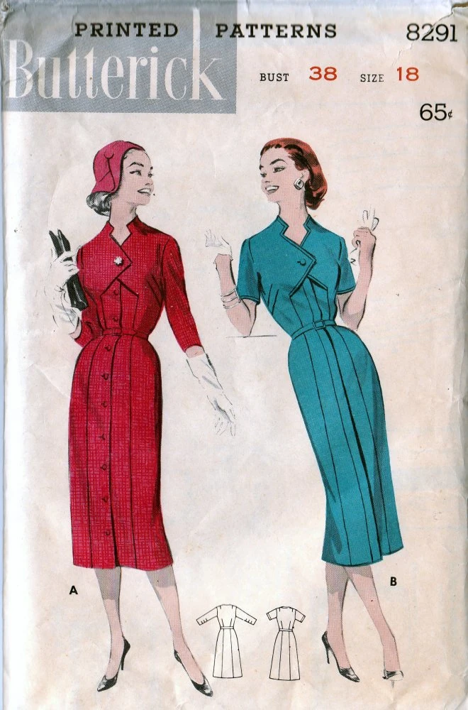 Butterick 8291 | Vintage Sewing Patterns | Fandom