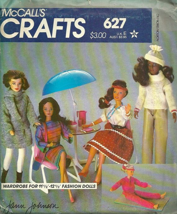 Fashion Doll Clothes for 11.5 inch dolls Sewing Pattern McCalls