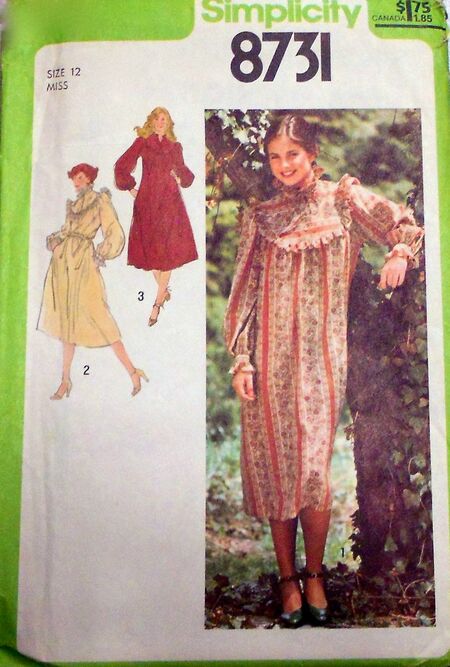 Penelope Rose vintage sewing pattern 1970s country dress 