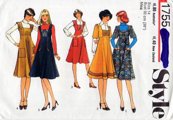 Style 1755 Vintage Sewing Patterns Fandom