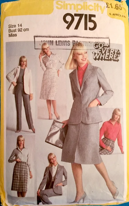 Simplicity 9715 A | Vintage Sewing Patterns | Fandom