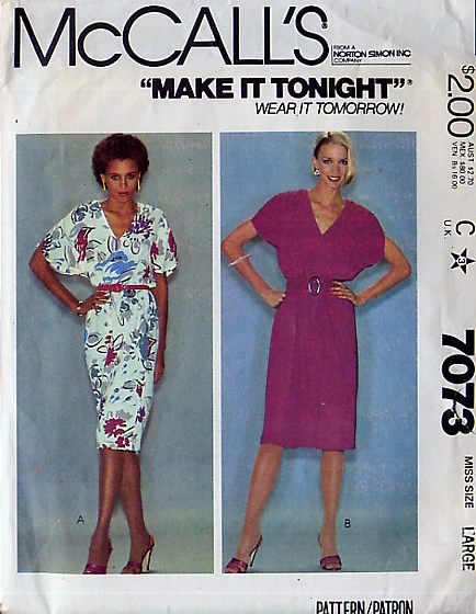 McCall's 7073 A | Vintage Sewing Patterns | Fandom