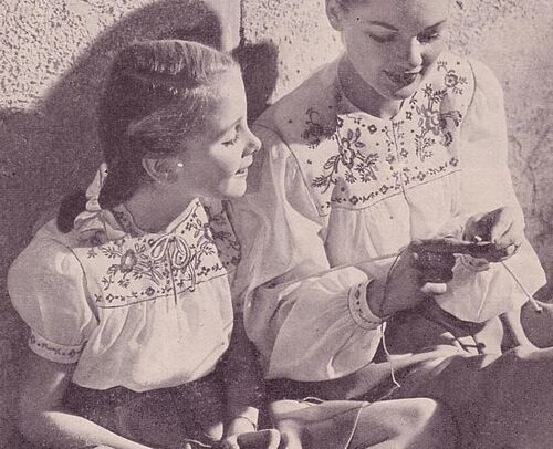 This photo is from the Summer 1946 issue of MCCALL NEEDLEWORK magazine.