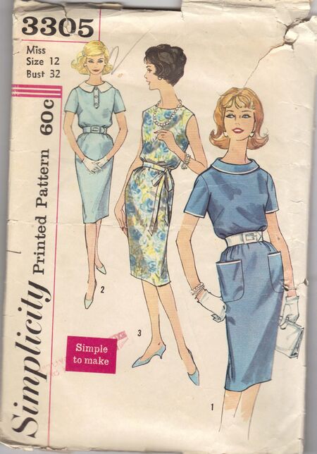 Junior and Misses' Dress with Detachable Collar