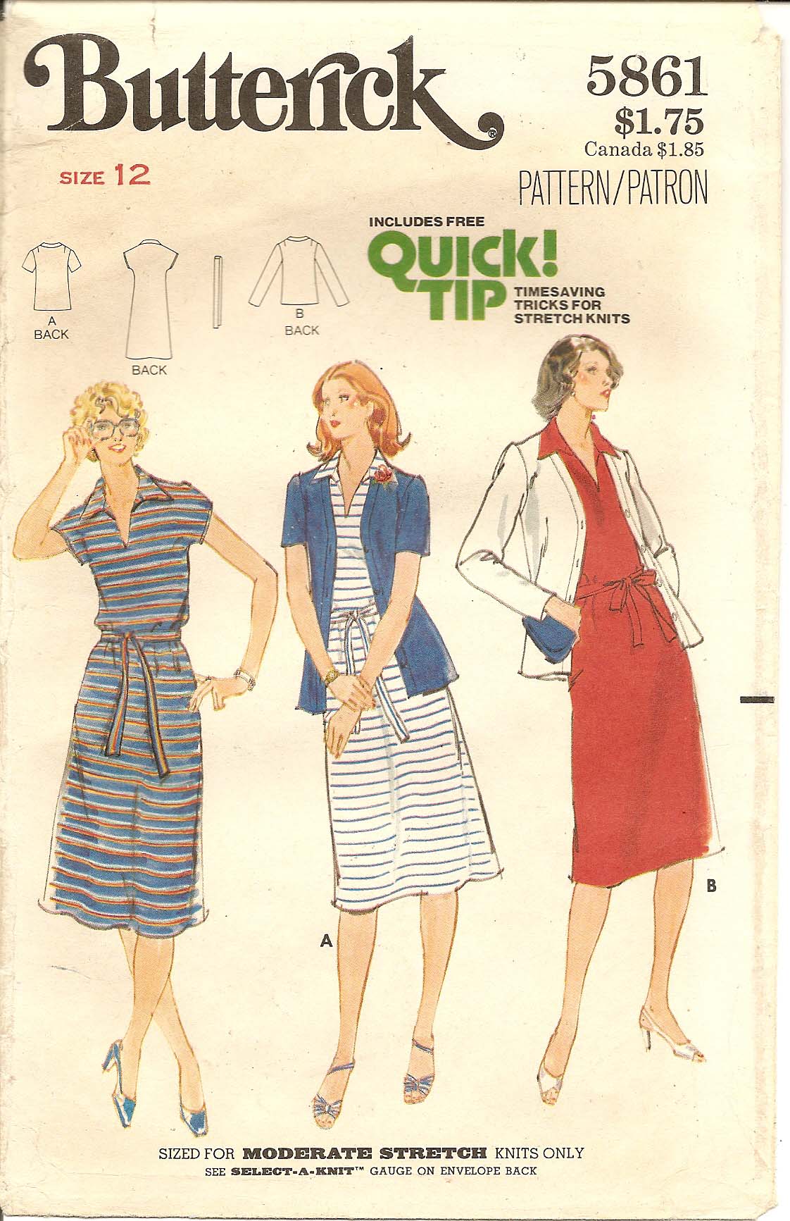 Butterick 5861 | Vintage Sewing Patterns | Fandom