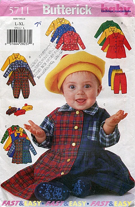 Butterick Baby Fashion Essentials 5711