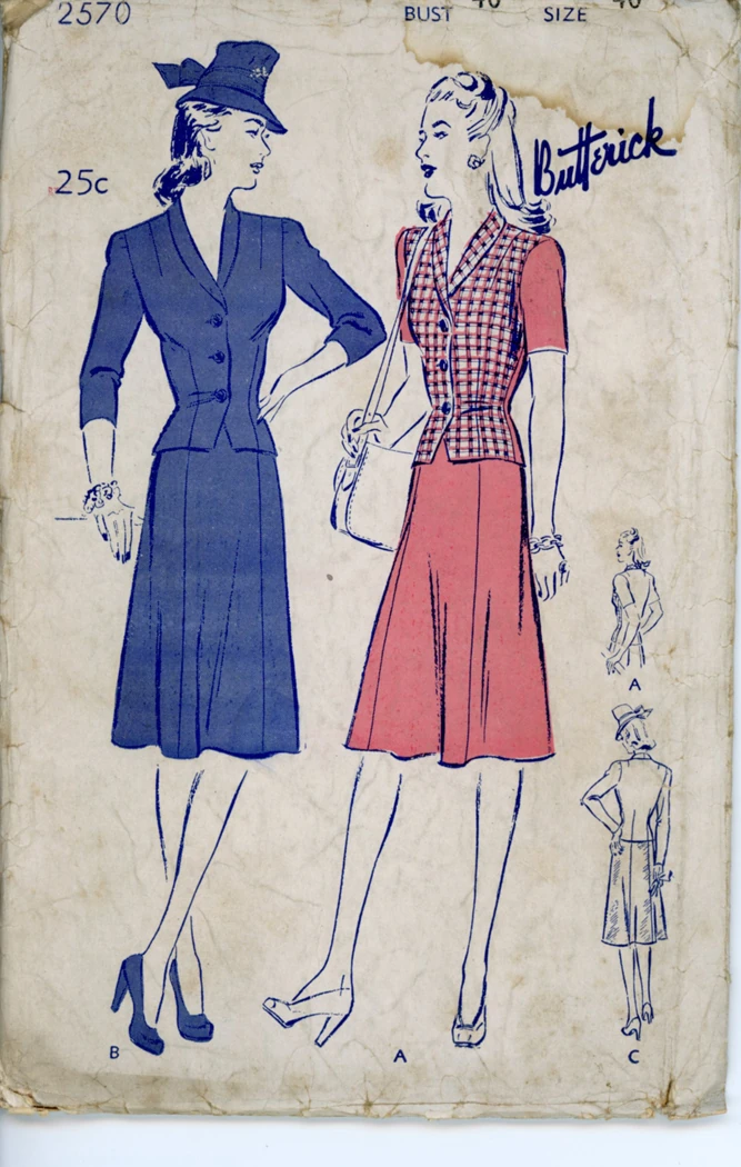 Butterick 2570 A | Vintage Sewing Patterns | Fandom