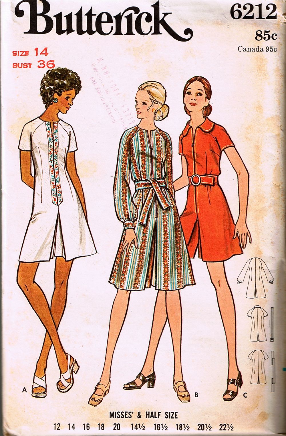 Butterick 6212 | Vintage Sewing Patterns | Fandom