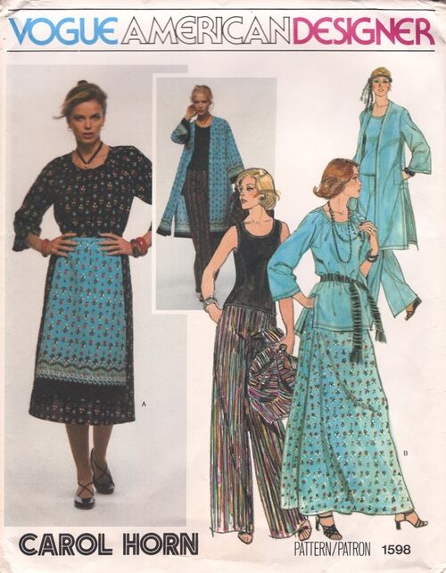 Vogue 1598 | Vintage Sewing Patterns | Fandom
