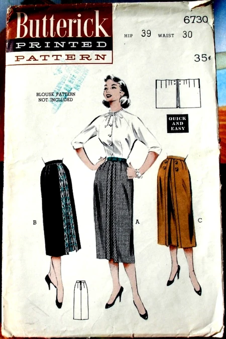 Butterick 6730 A image