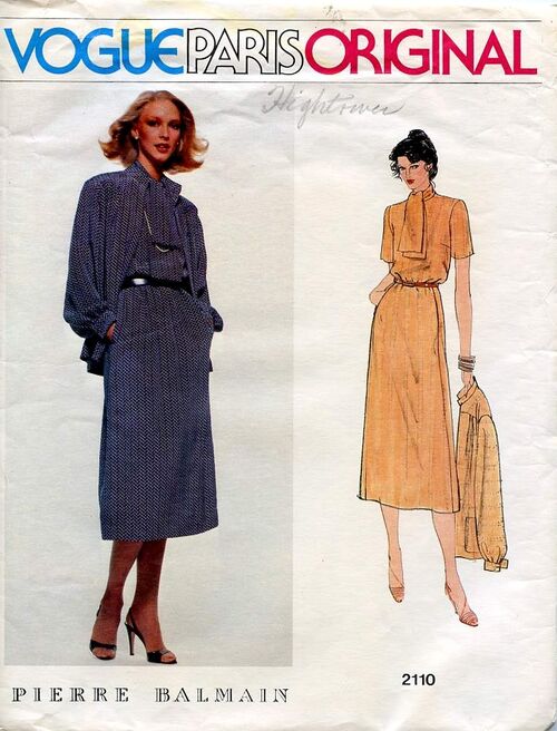 Vogue 2110 | Vintage Sewing Patterns | Fandom