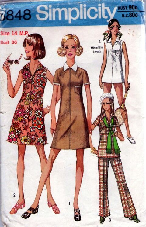 1970s dress with zip front