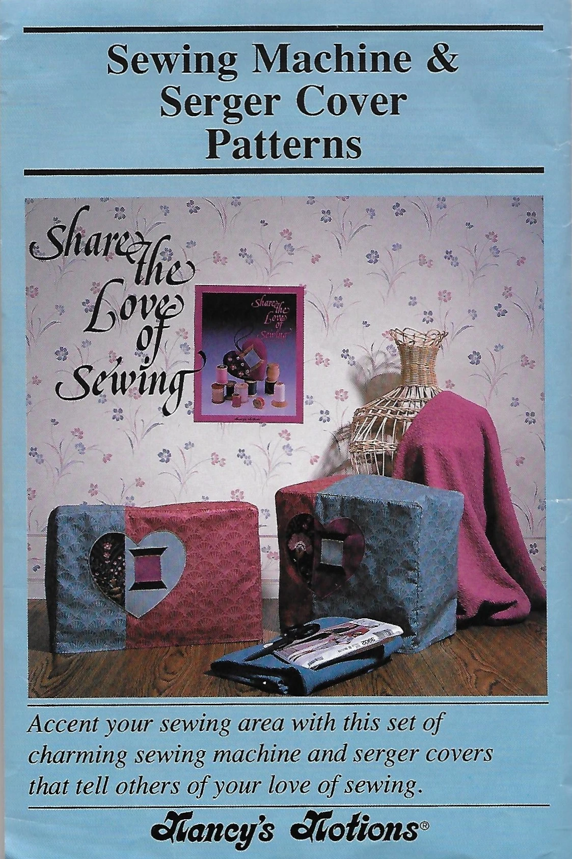 Nancy's Notions Sewing Machine & Serger Cover Patterns Vintage Sewing