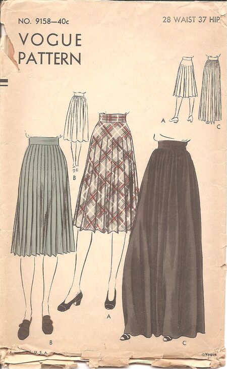 Vogue bias cut skirt pattern on sale