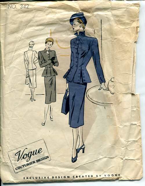 Vogue 342 Vintage Sewing Patterns Fandom