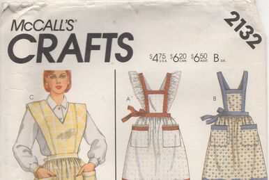 Simplicity 1221 1940's Vintage Fashion Women's Apron Sewing