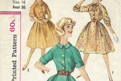 1960s Vintage McCalls Sewing Pattern 5507 Uncut Misses Dress & Jacket 36B