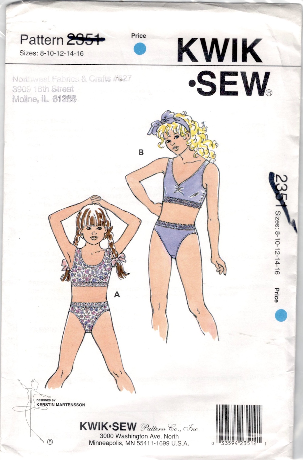 KWIK SEW - K3881 Panties Pattern