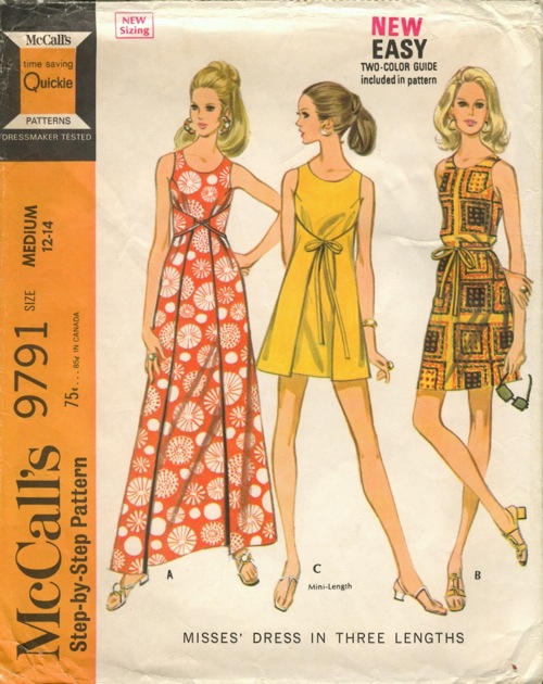 McCall's 9791, Vintage Sewing Patterns
