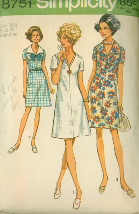 Simplicity 8751 | Vintage Sewing Patterns | Fandom
