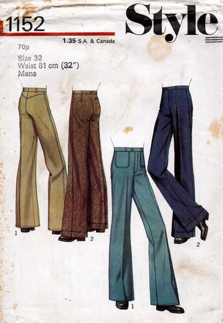 Vtg McCall's 4849 70s Sewing Pattern Skirt Flared Trousers & Shorts Waist  28” | eBay
