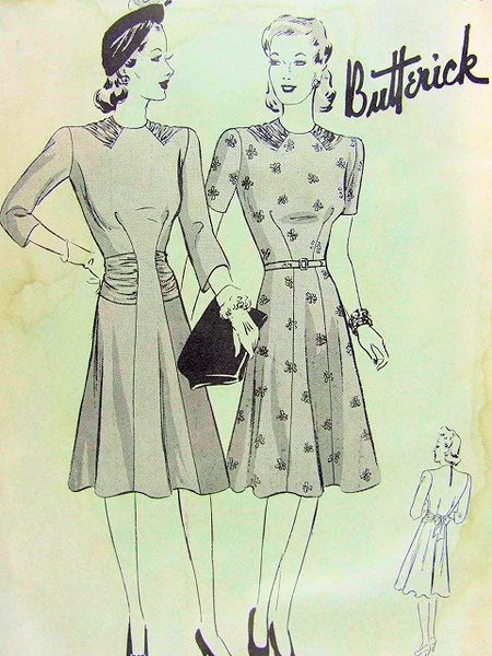 Butterick 9432 circa 1940s