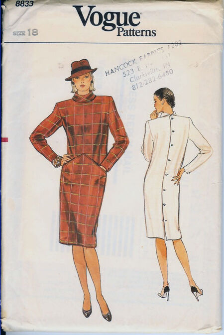 Vogue 8833 | Vintage Sewing Patterns | Fandom