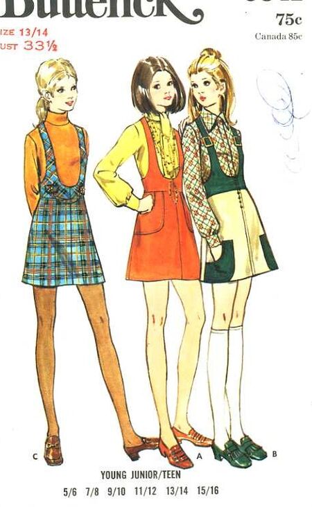 1960's Butterick 5841 sewing pattern