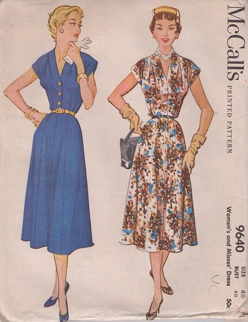 McCall's 9640 | Vintage Sewing Patterns | Fandom