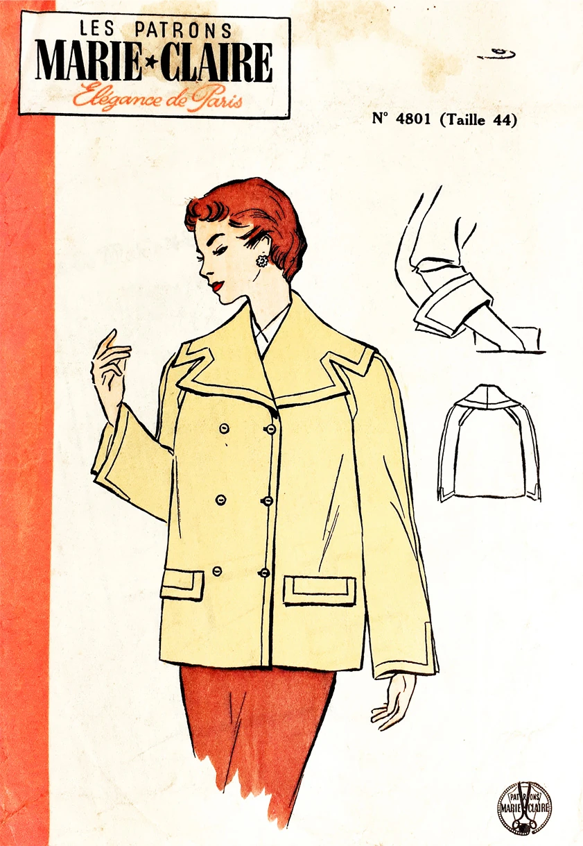 French Vintage Patron Modele - Les Patrons Marie Claire