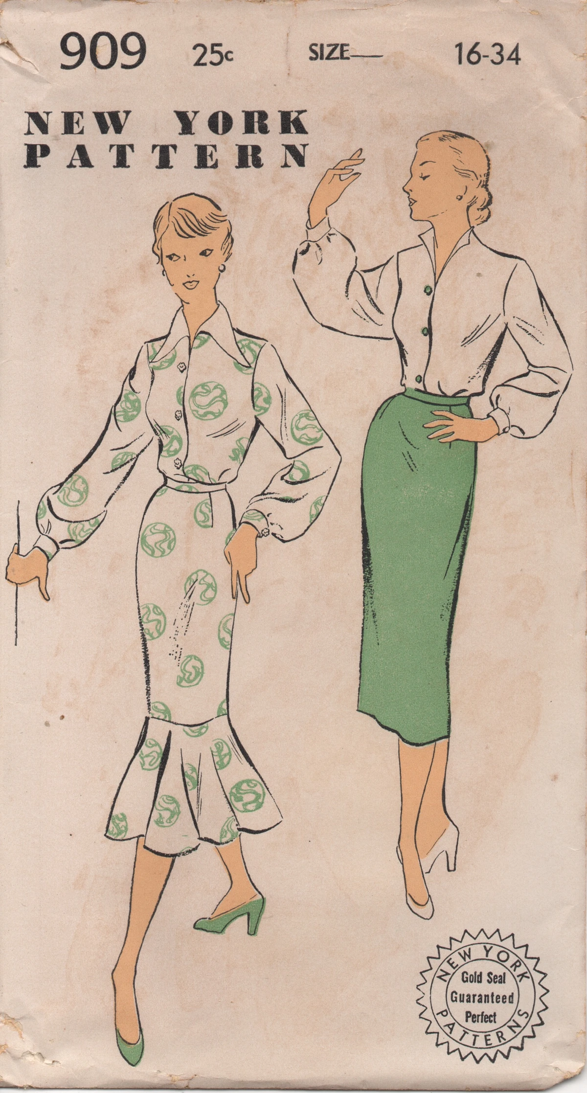New York 909 A | Vintage Sewing Patterns | Fandom