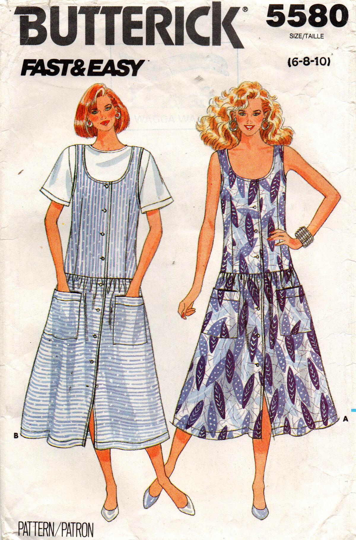 Butterick 5580 A | Vintage Sewing Patterns | Fandom