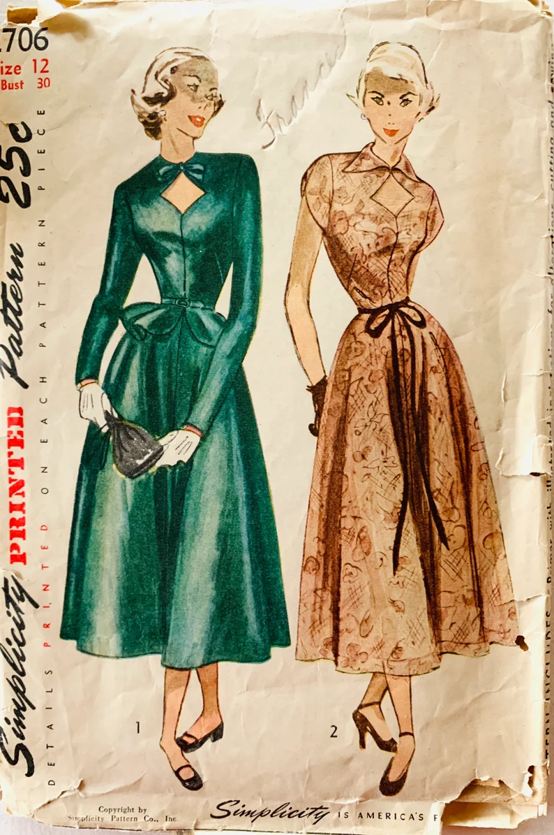 Simplicity 2706 | Vintage Sewing Patterns | Fandom