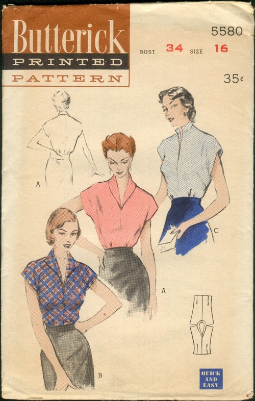 Vintage 1950s Pattern, Blouses, Shorts & Cropped Pants Set - Bust 35” –  Vintage Sewing Pattern Company