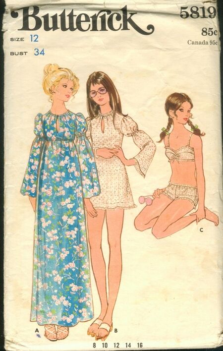 Butterick 5819 | Vintage Sewing Patterns | Fandom